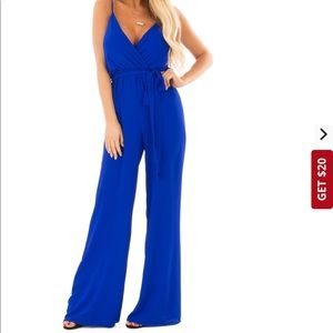 Electric blue jumpsuit